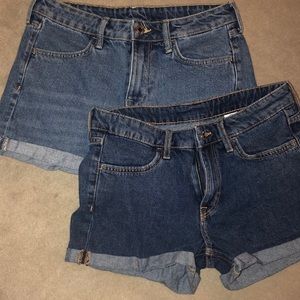 H&M jean short size 2